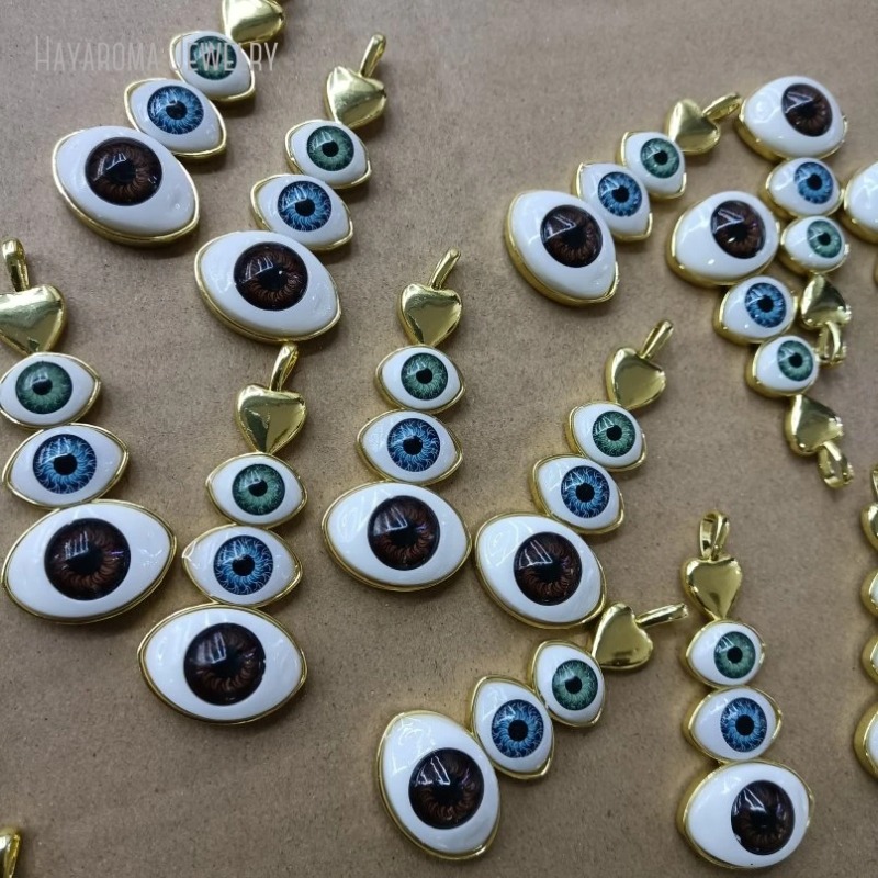 Body Jewelry Y2K - Perhiasan Warna Emas Logam Islam Liontin