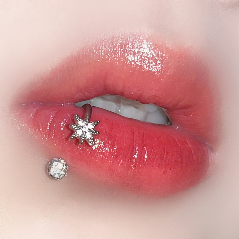 Body Jewelry Labret - 2026 1Pc Anting Bibir Trendy Gaya