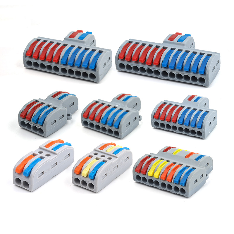Threadless Push Pin - Konektor listrik cepat Universal, AWG28-12 blok