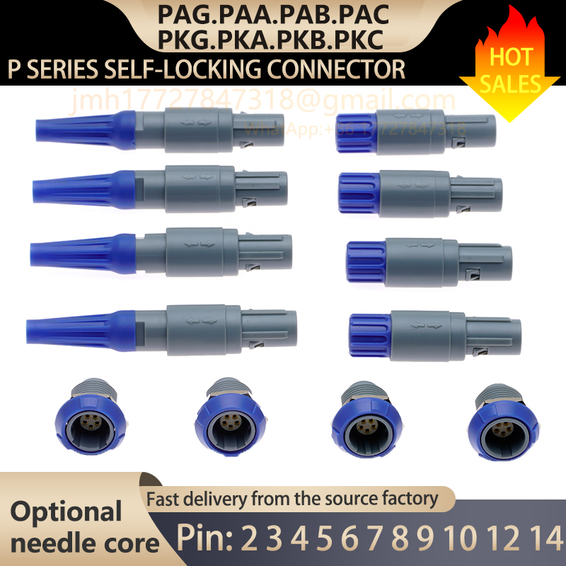 Threadless Push Pin - 1P, konektor soket plastik medis berwarna