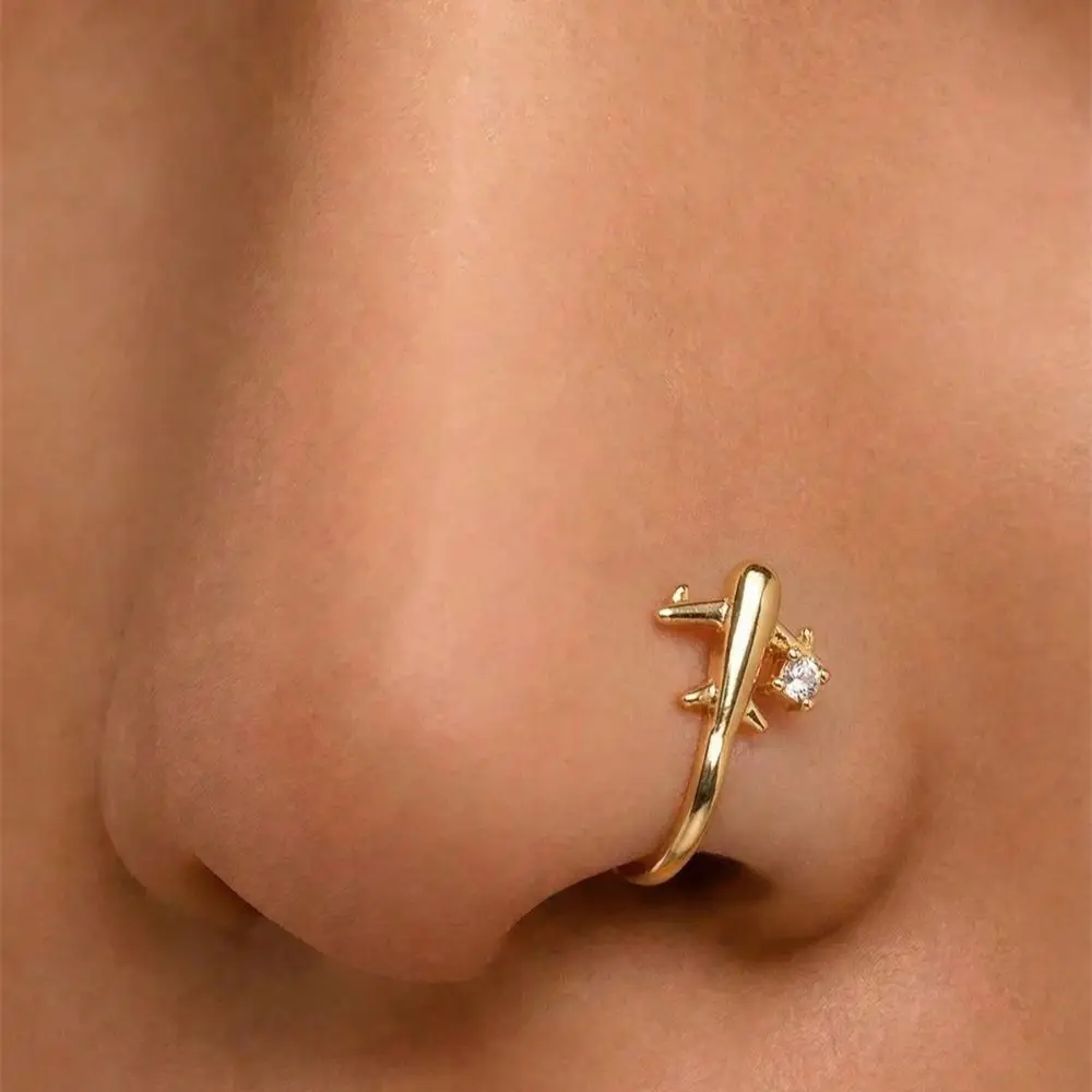 Body Jewelry Nose Ring - 1 buah Penjepit Hidung Tanpa Tindik