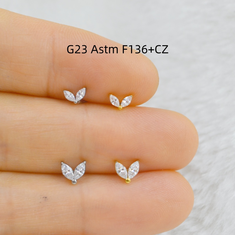 Rook Curved Barbell - 10 pcs Perhiasan Piercing Titanium G23