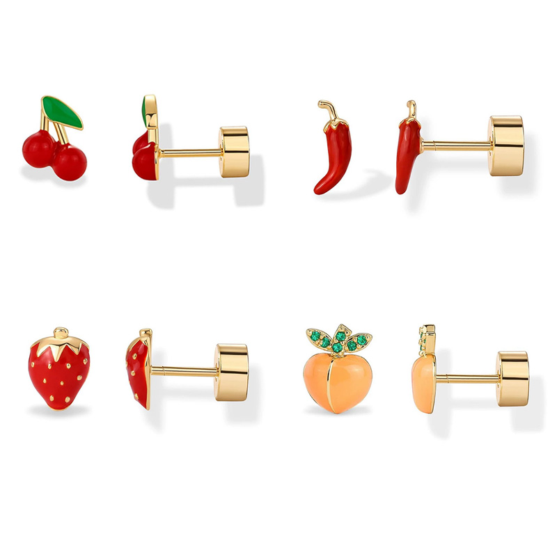 Tragus Flat Back - 2 Buah Anting Tulang Rawan Kancing