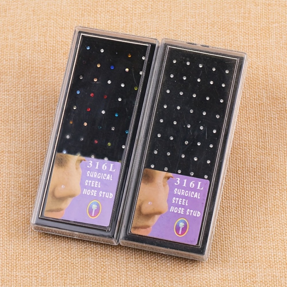 60 Buah Set Cincin Hidung Anti - Body Jewelry Store ulasan dan harga