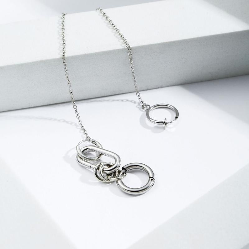 A52E 1 Set Anting Klip Bibir P - Body Jewelry Materials ulasan dan harga