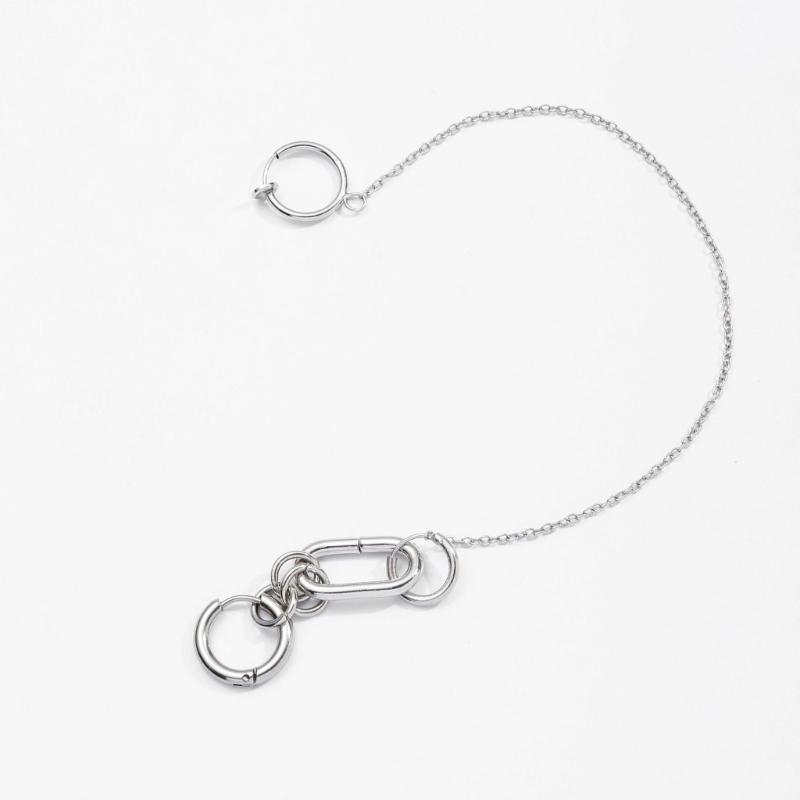 A52E 1 Set Anting Klip Bibir P - Body Jewelry Materials ulasan dan harga
