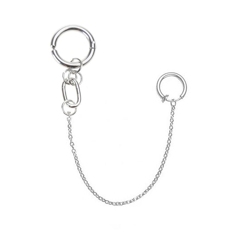 A52E 1 Set Anting Klip Bibir P - Body Jewelry Materials ulasan dan harga