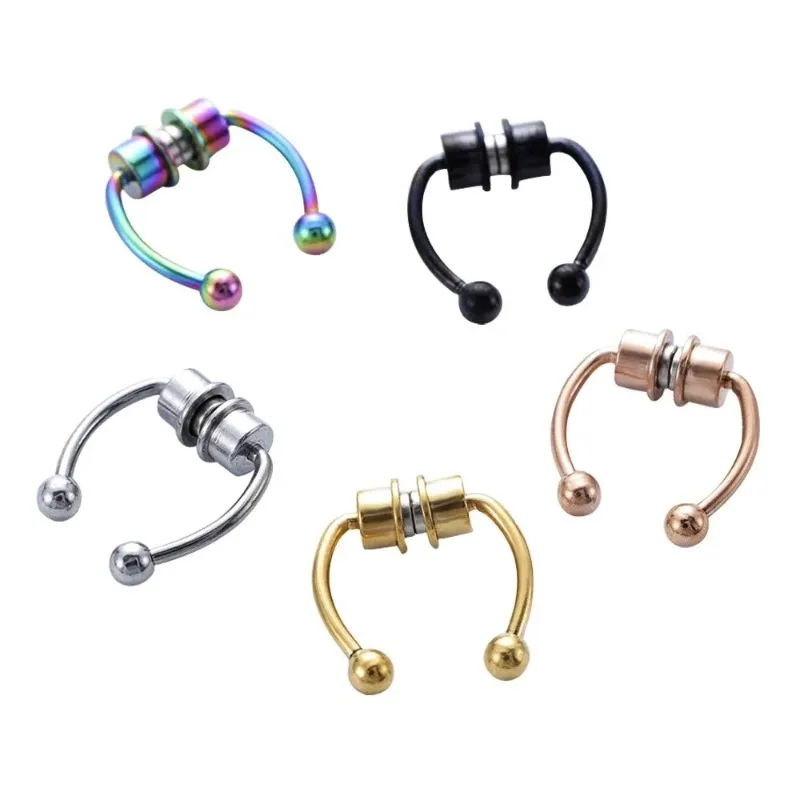 1/2/3 Buah Cincin Hidung Magne - Body Jewelry Nose Ring ulasan dan harga