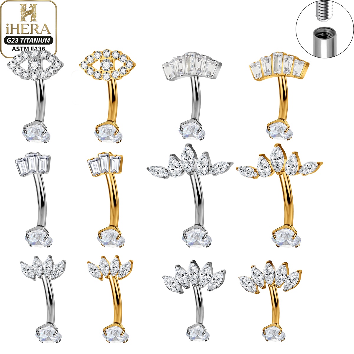 Set Tindik Klasik Basic G23 Ti - Rook Curved Barbell ulasan dan harga