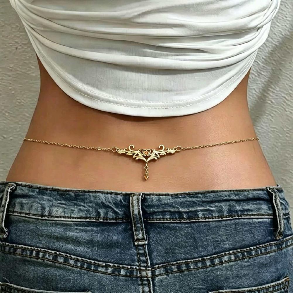 Rantai Pinggang Wanita Seksi G - Body Jewelry Y2K ulasan dan harga