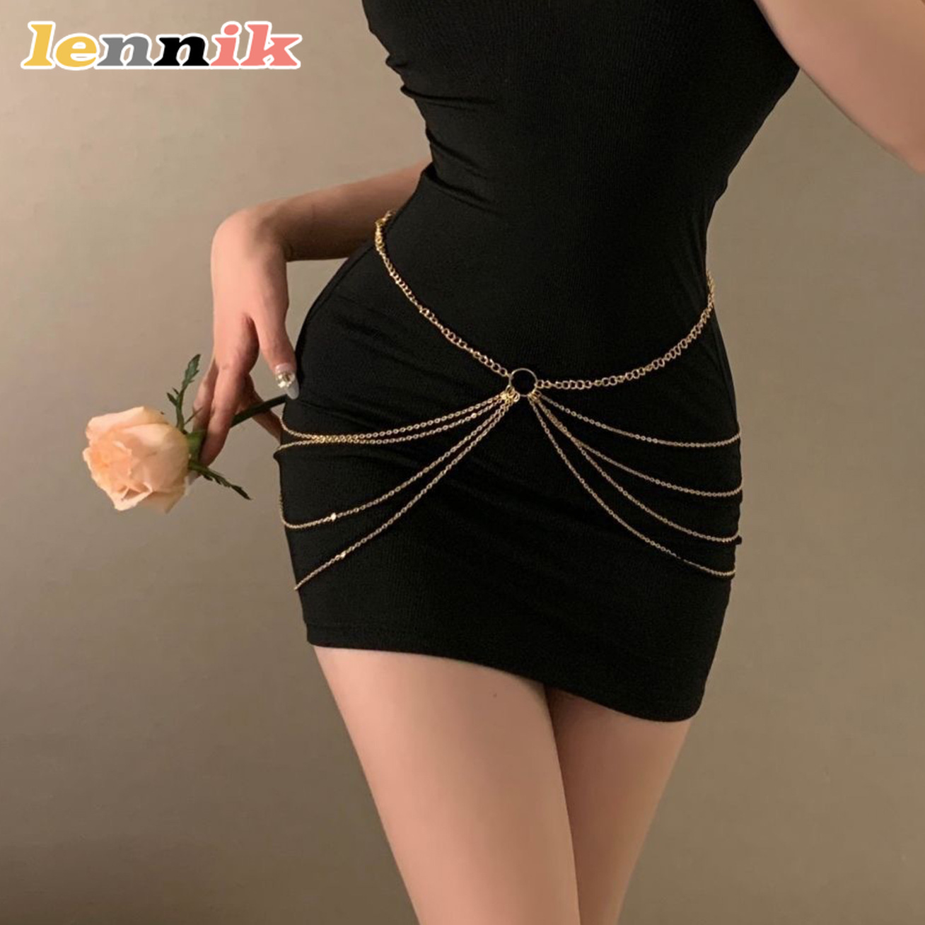LENNIK Rantai Pinggang Multi-L - Body Jewelry Waist Chains ulasan dan harga