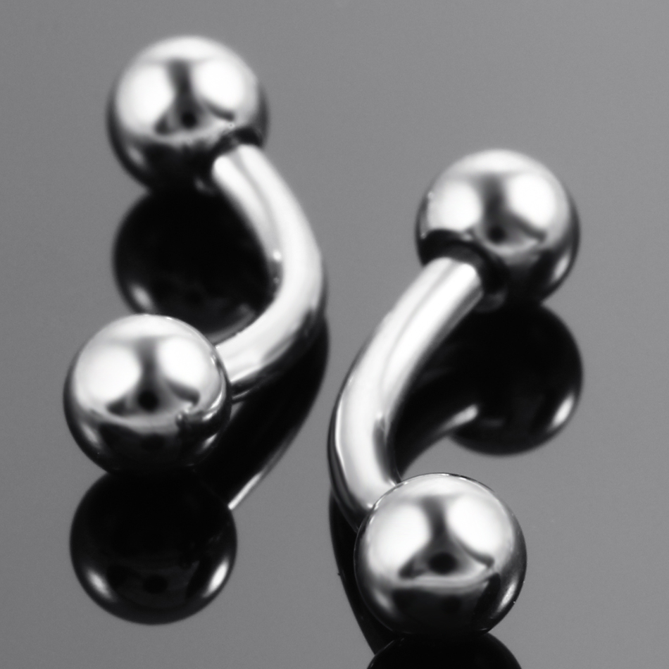 10 Buah/Lot Cincin Tindik Pisa - Rook Curved Barbell ulasan dan harga