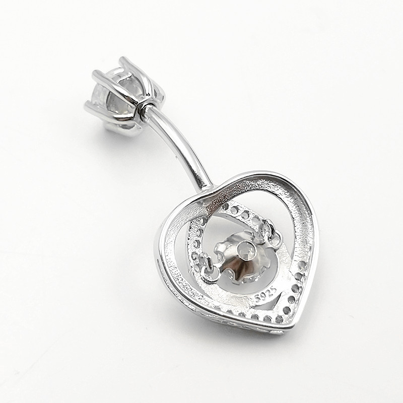 Cincin pusar 925 Perak Murni K - Body Jewelry Materials ulasan dan harga