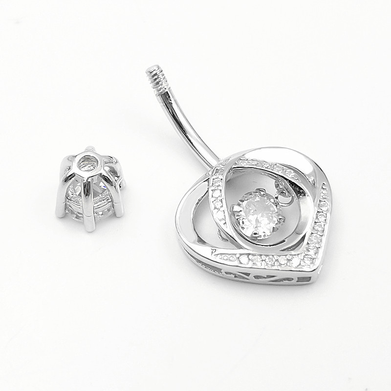 Cincin pusar 925 Perak Murni K - Body Jewelry Materials ulasan dan harga