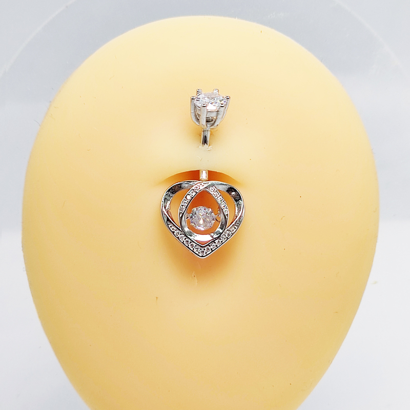 Cincin pusar 925 Perak Murni K - Body Jewelry Materials ulasan dan harga