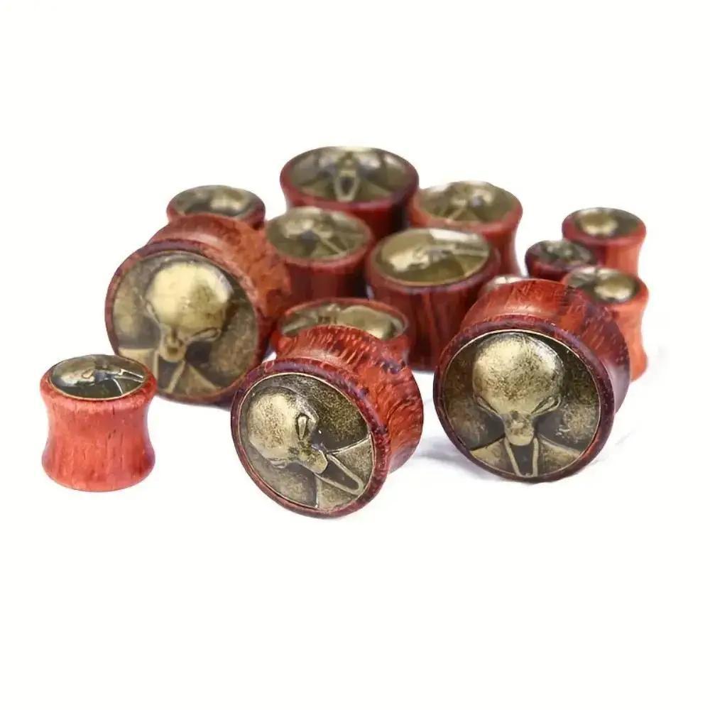 2 Buah Penutup Telinga Kayu Vi - Body Jewelry Materials ulasan dan harga