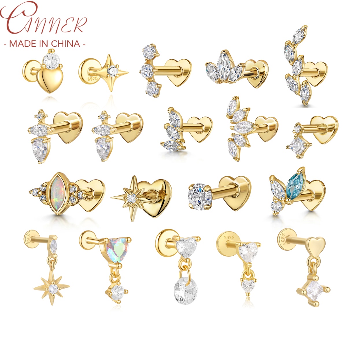 CANNER 1 Buah Anting-Anting Ka - Tragus Flat Back ulasan dan harga