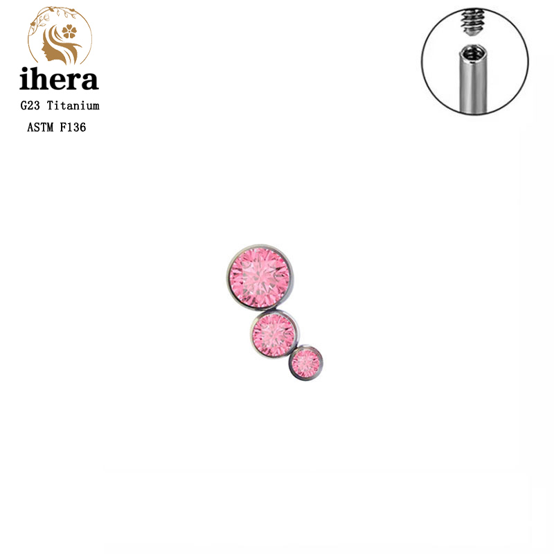 Anting-anting stud zircon bula - Body Jewelry Labret ulasan dan harga