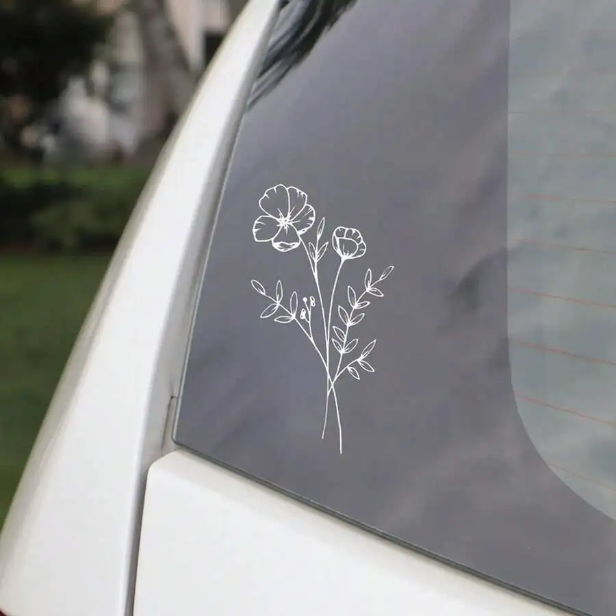 1 Buah Stiker Mobil Bunga Liar - Body Jewelry Labret ulasan dan harga