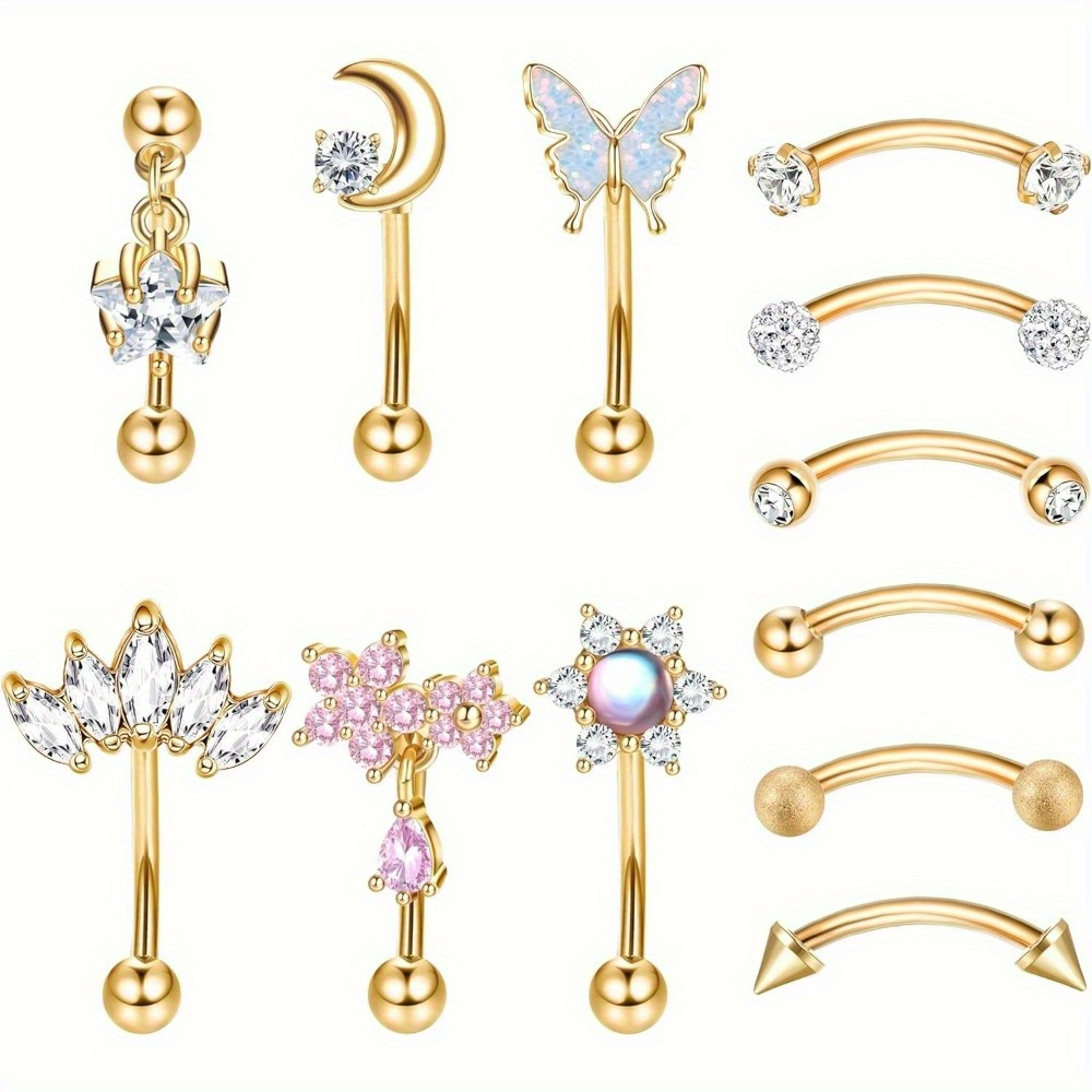 Flordekorasi 1 buah baja nirka - Rook Curved Barbell ulasan dan harga