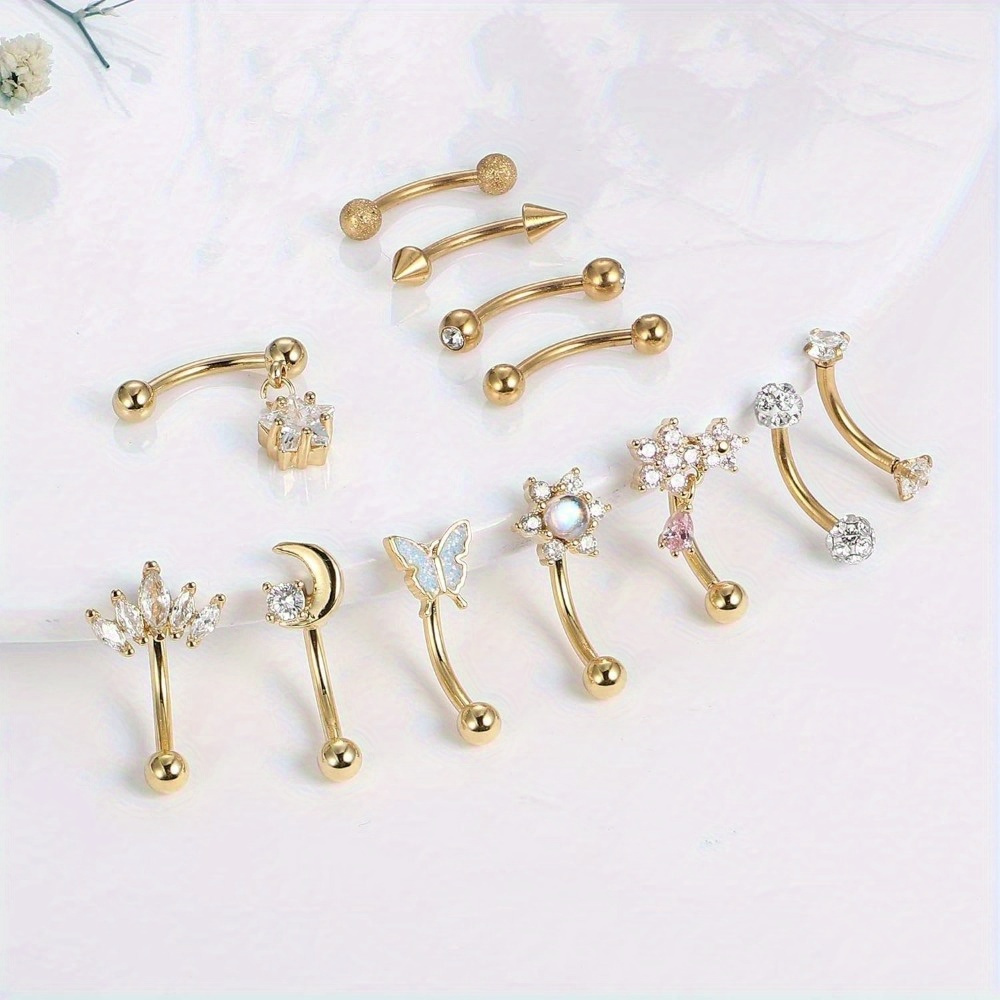 Flordekorasi 1 buah baja nirka - Rook Curved Barbell ulasan dan harga