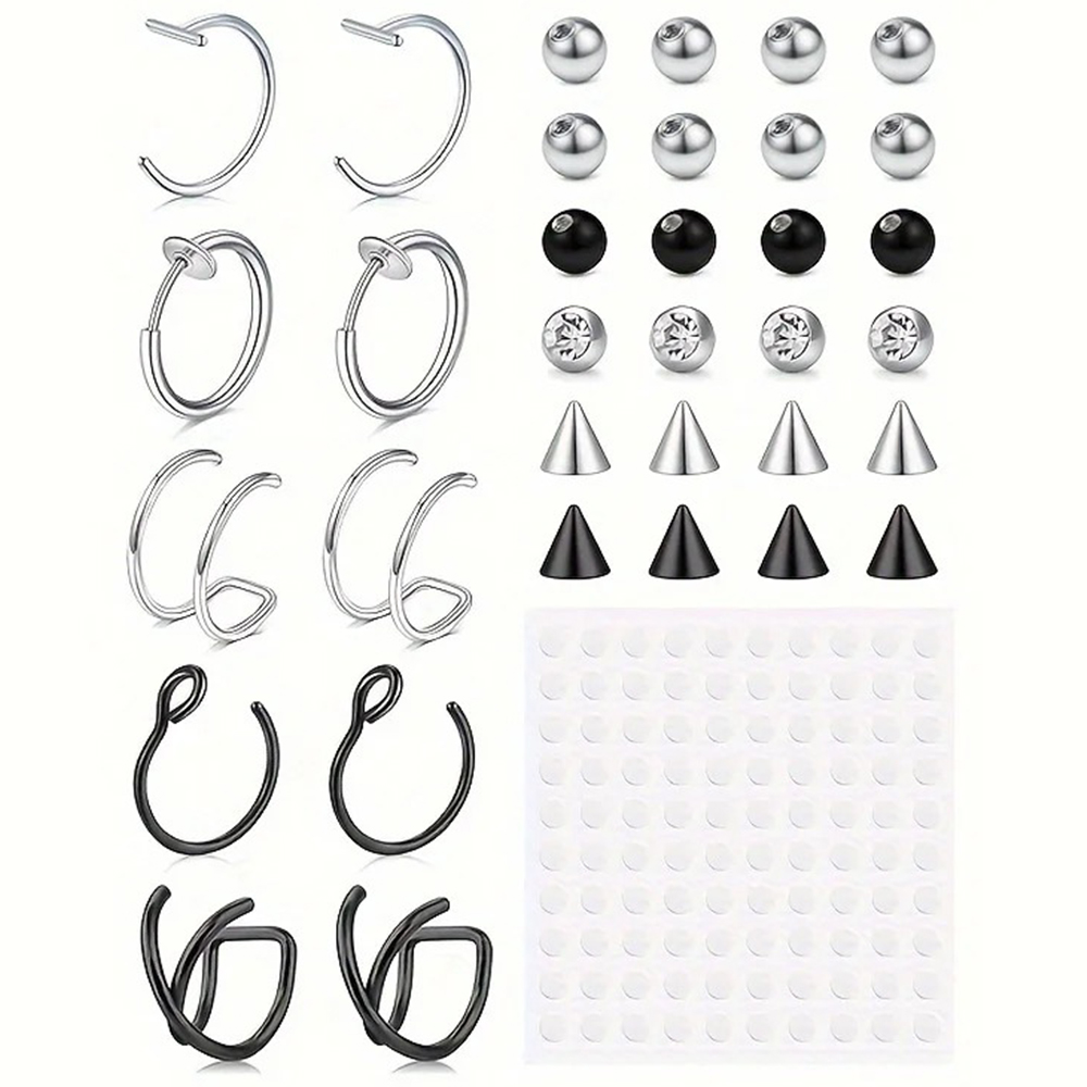 Tindik Palsu, Cincin Bibir Pal - Body Jewelry Labret ulasan dan harga