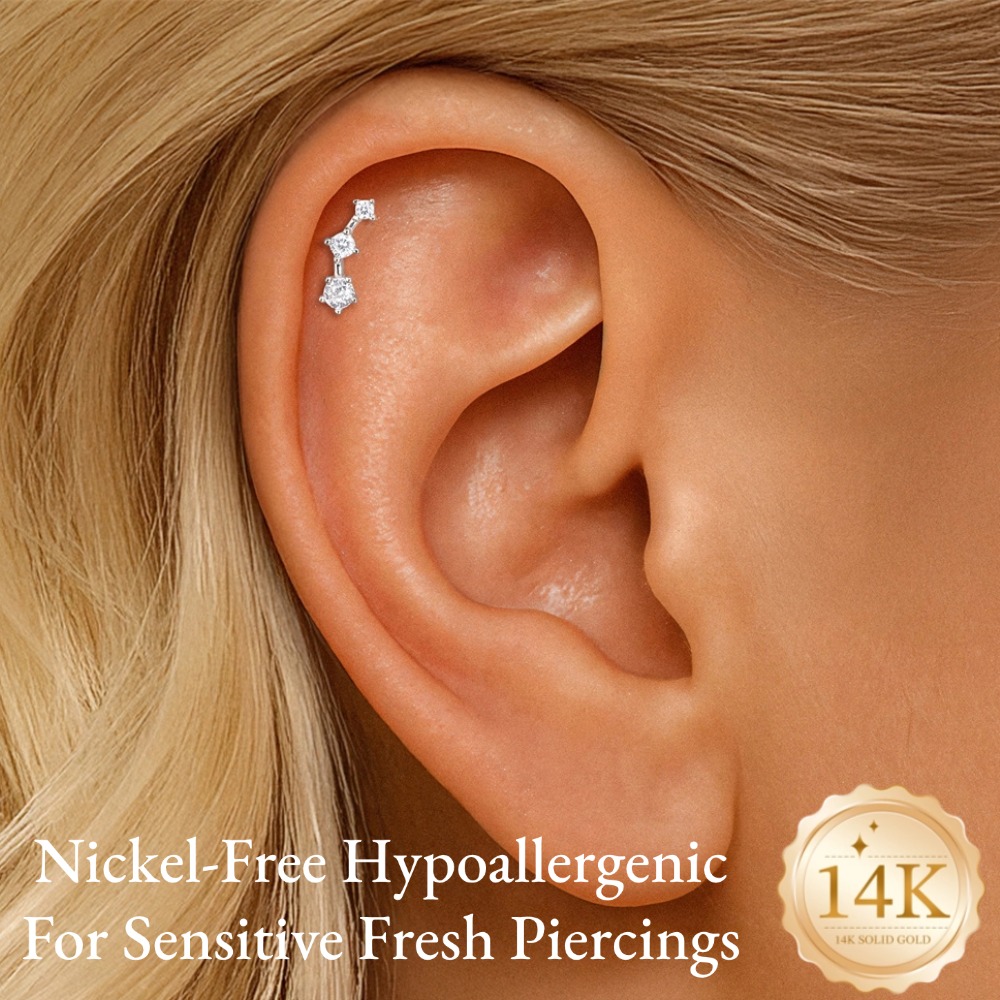 DIeSchein Anting Tindik Tulang - Tragus Flat Back ulasan dan harga