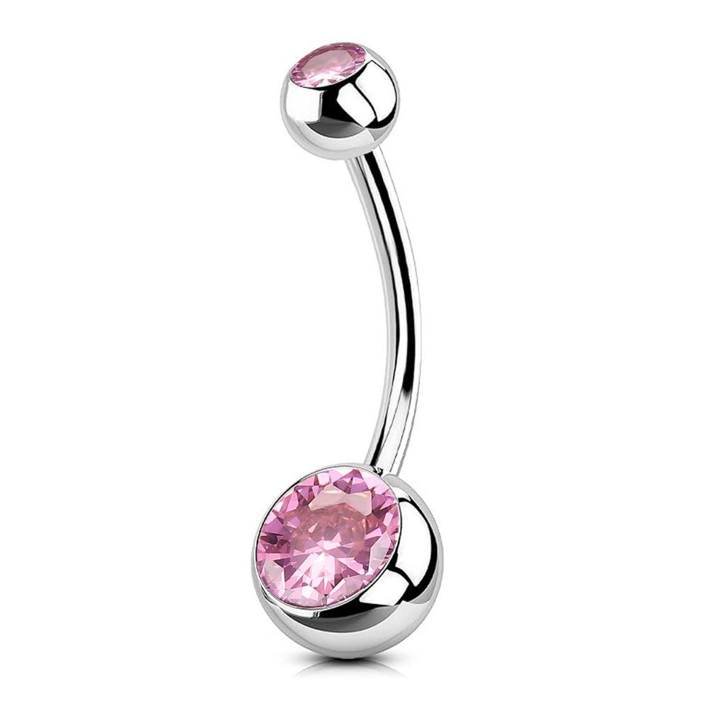 Cincin Pusar Bahan Titanium Be - Body Jewelry Materials ulasan dan harga