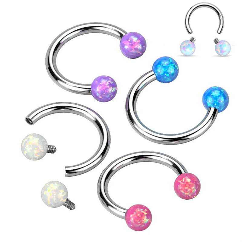 Cincin hidung tapal kuda baja  - Rook Curved Barbell ulasan dan harga