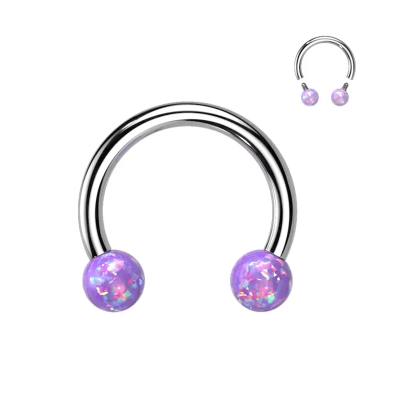 Cincin hidung tapal kuda baja  - Rook Curved Barbell ulasan dan harga