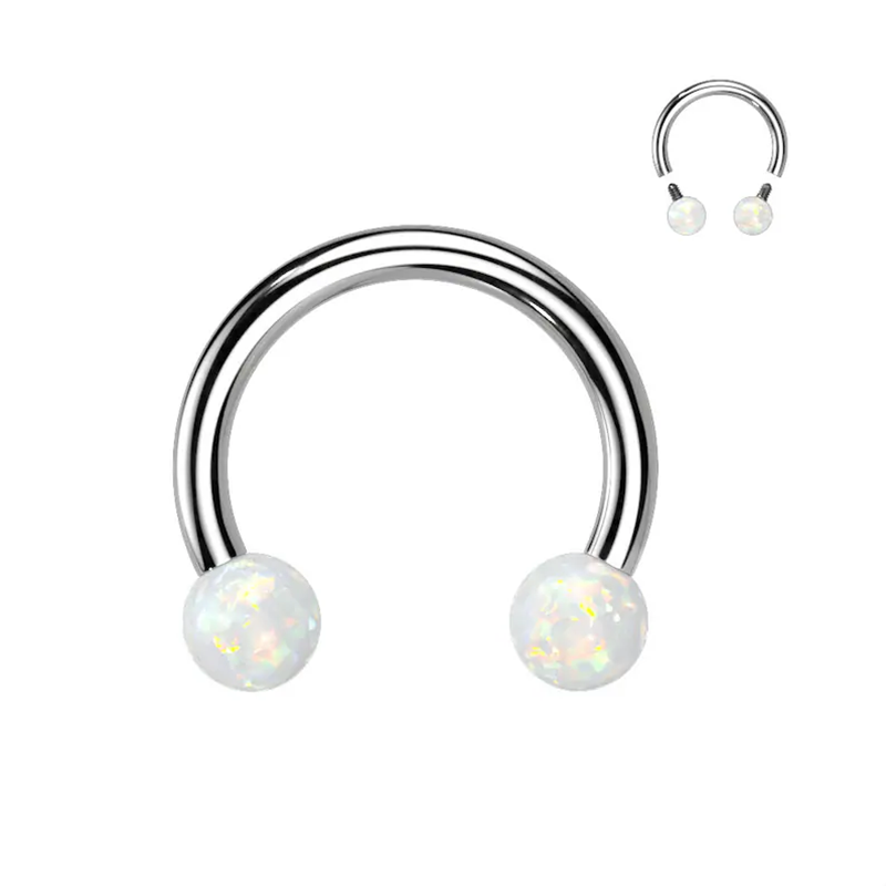 Cincin hidung tapal kuda baja  - Rook Curved Barbell ulasan dan harga
