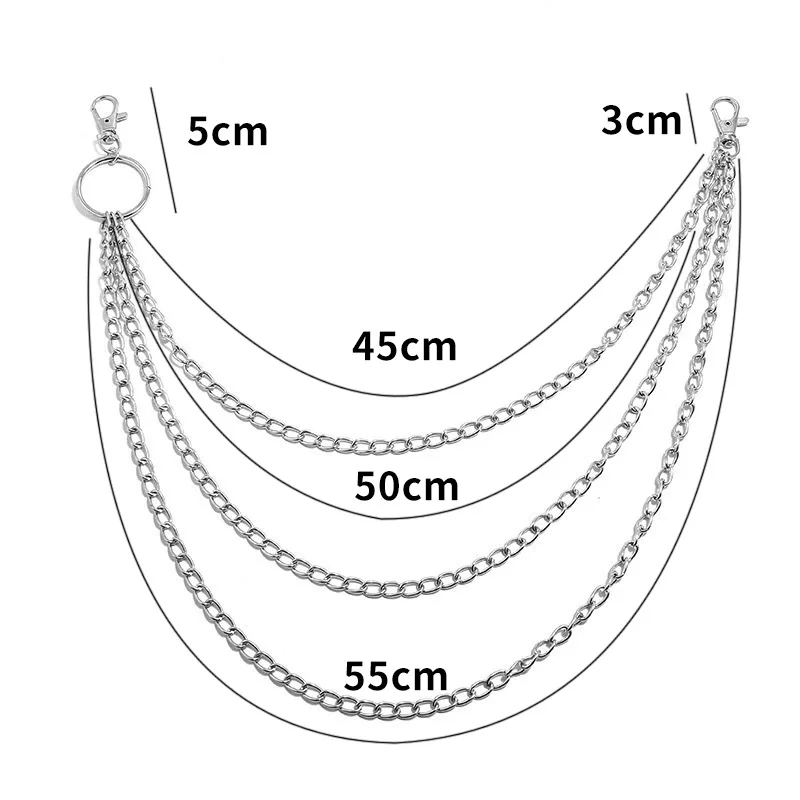 Sabuk Rantai Logam Punk dengan - Body Jewelry Waist Chains ulasan dan harga