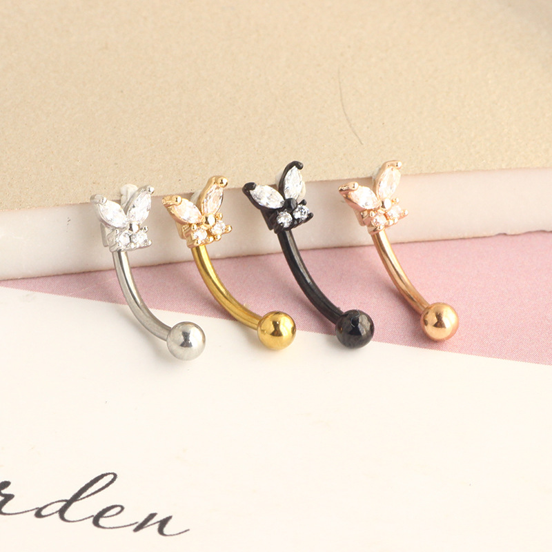 Perhiasan Tindik Rook Emas 14K - Rook Curved Barbell ulasan dan harga