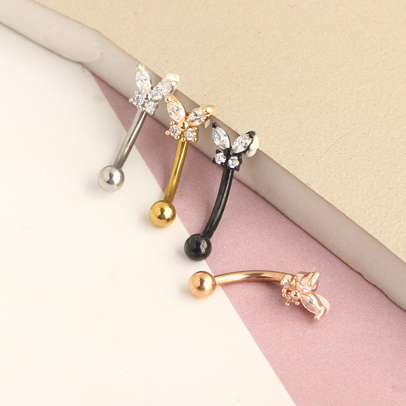 Perhiasan Tindik Rook Emas 14K - Rook Curved Barbell ulasan dan harga