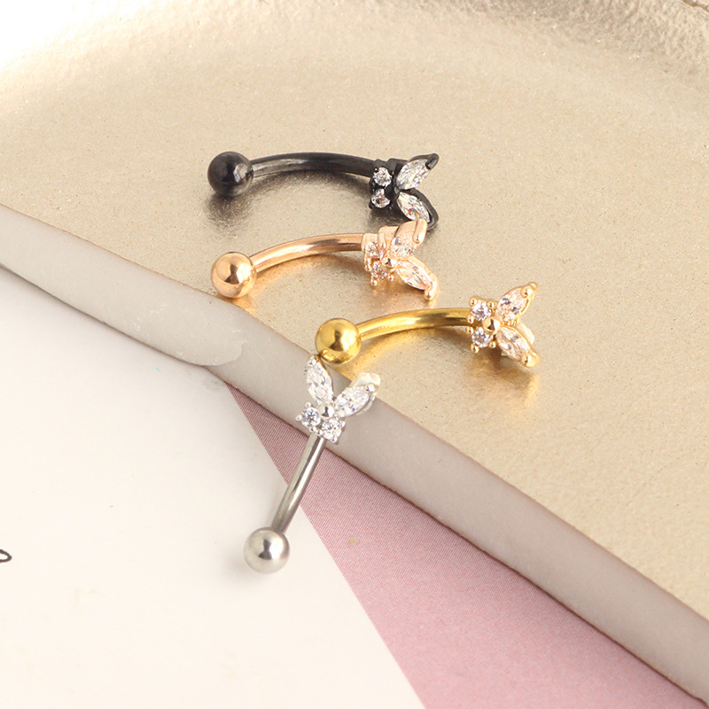 Perhiasan Tindik Rook Emas 14K - Rook Curved Barbell ulasan dan harga