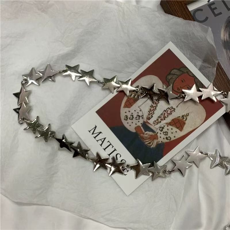 Sabuk Rantai Bintang Gaya Bara - Body Jewelry Y2K ulasan dan harga