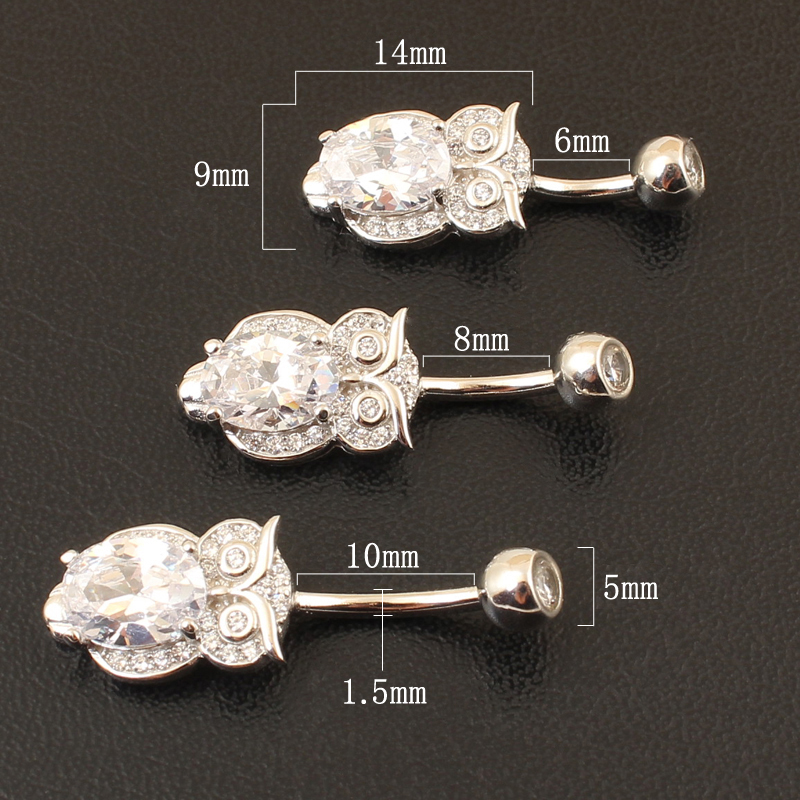 Cincin pusar perak murni 925 a - Body Jewelry Materials ulasan dan harga