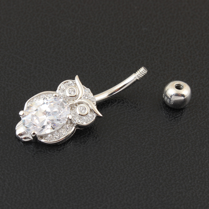 Cincin pusar perak murni 925 a - Body Jewelry Materials ulasan dan harga