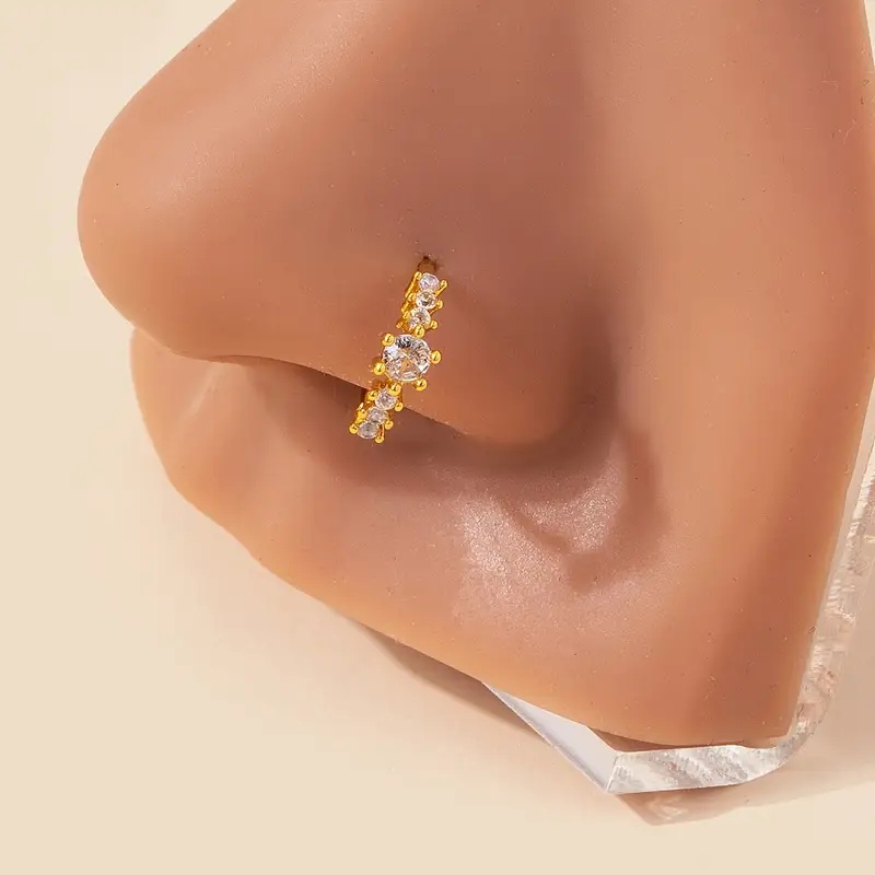 Cincin Hidung Kuning Perak S92 - Body Jewelry Materials ulasan dan harga