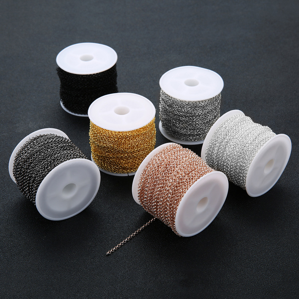 Rantai Kabel Hitam Tipis 2Mm,  - Body Jewelry Store ulasan dan harga