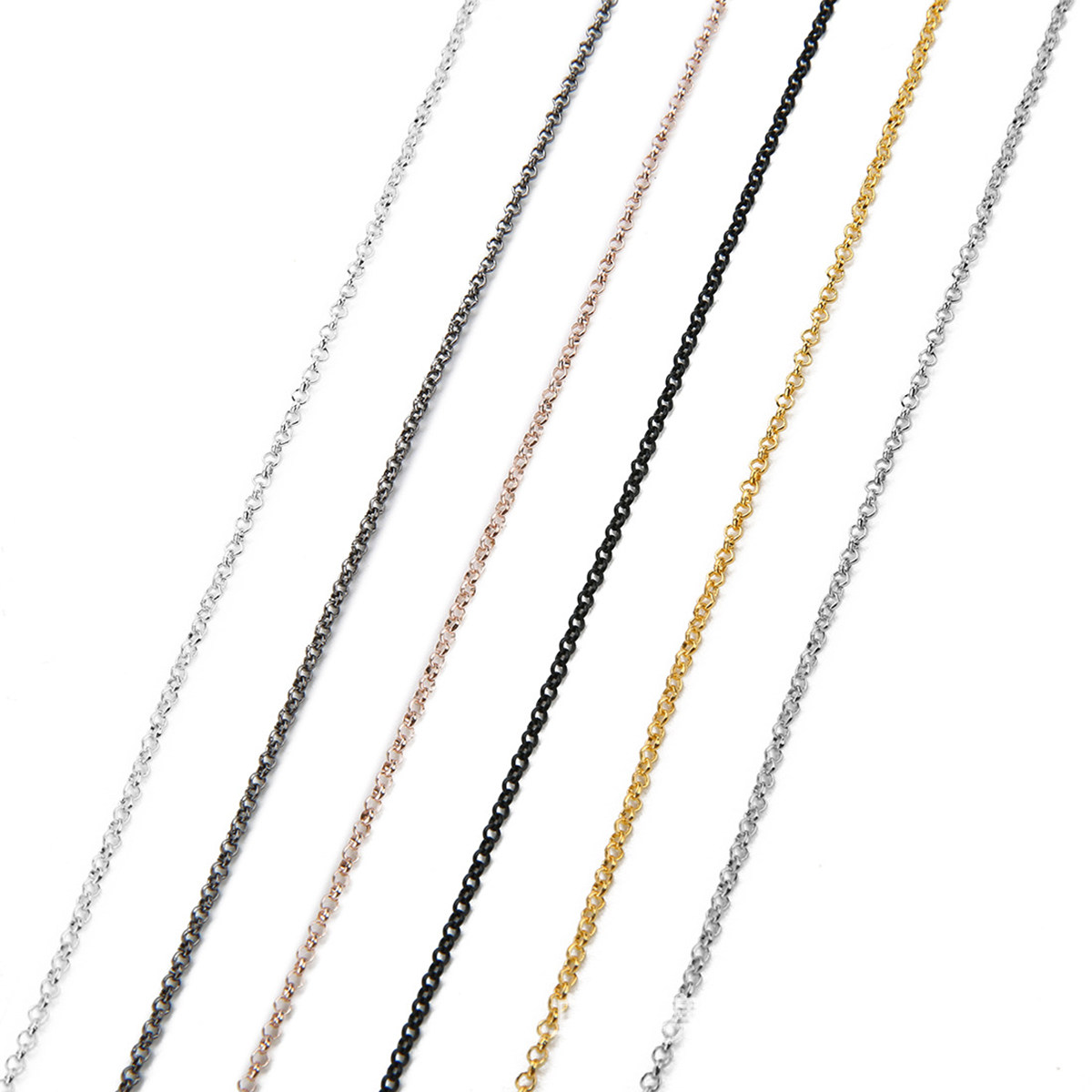 Rantai Kabel Hitam Tipis 2Mm,  - Body Jewelry Store ulasan dan harga