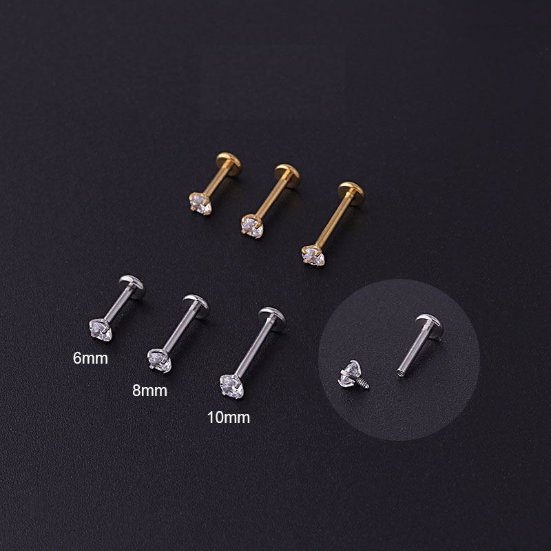 Anting-anting kancing Tragus S - Body Jewelry Labret ulasan dan harga