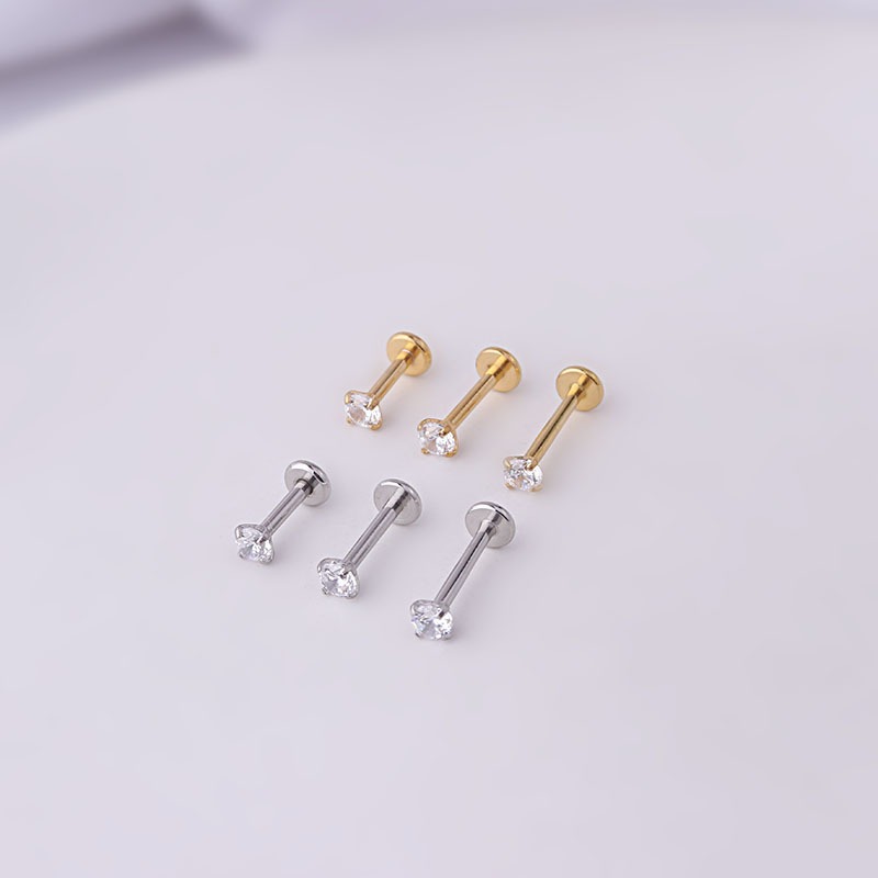 Anting-anting kancing Tragus S - Body Jewelry Labret ulasan dan harga