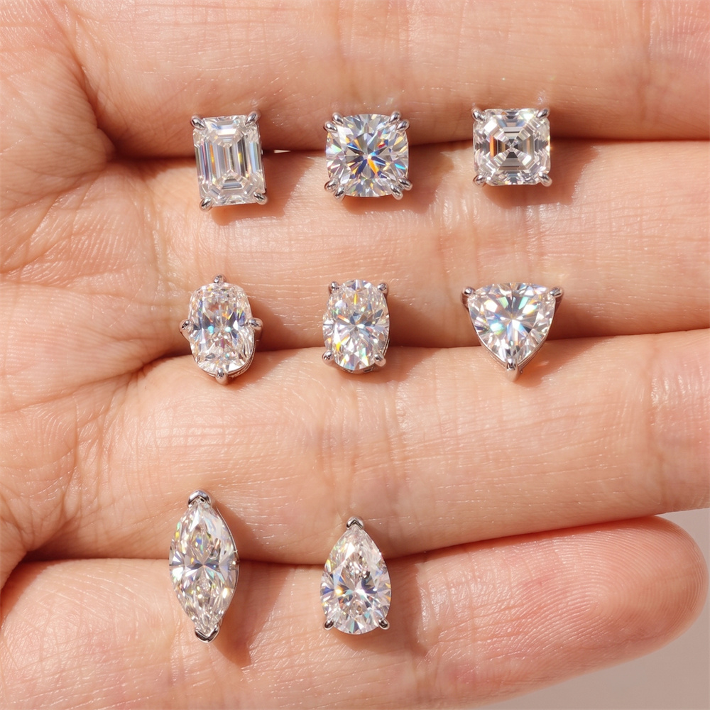 Anting Moissanite DIeSchein 14 - Tragus Flat Back ulasan dan harga