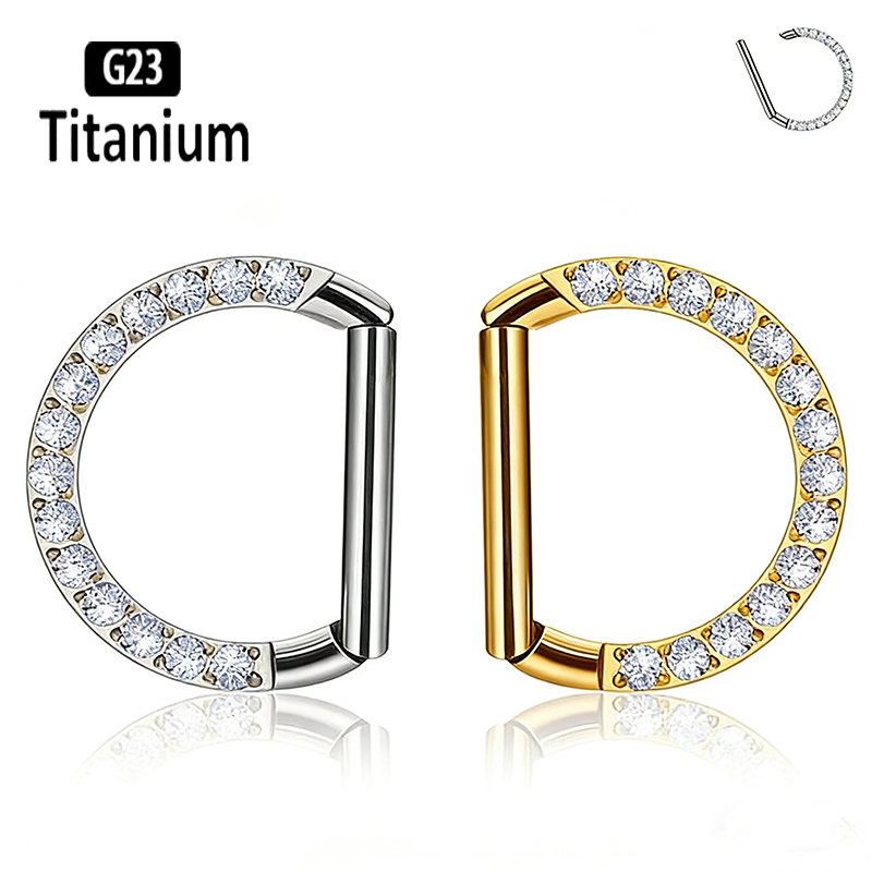 Cincin Hidung Titanium G23 Mod - Rook Curved Barbell ulasan dan harga