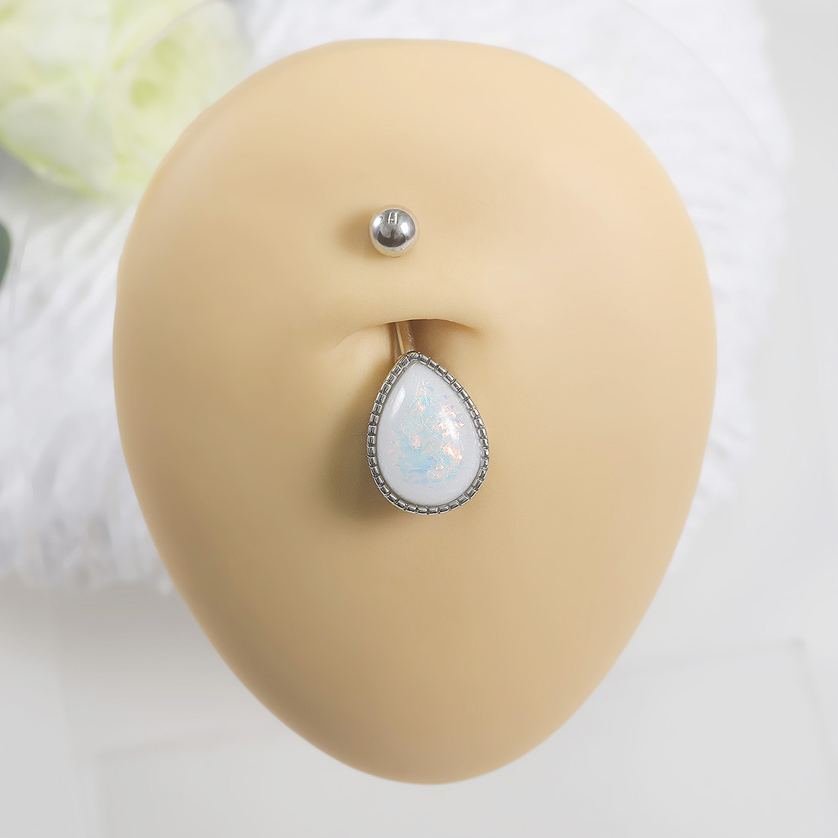 1 buah cincin pusar tindik pus - Rook Curved Barbell ulasan dan harga