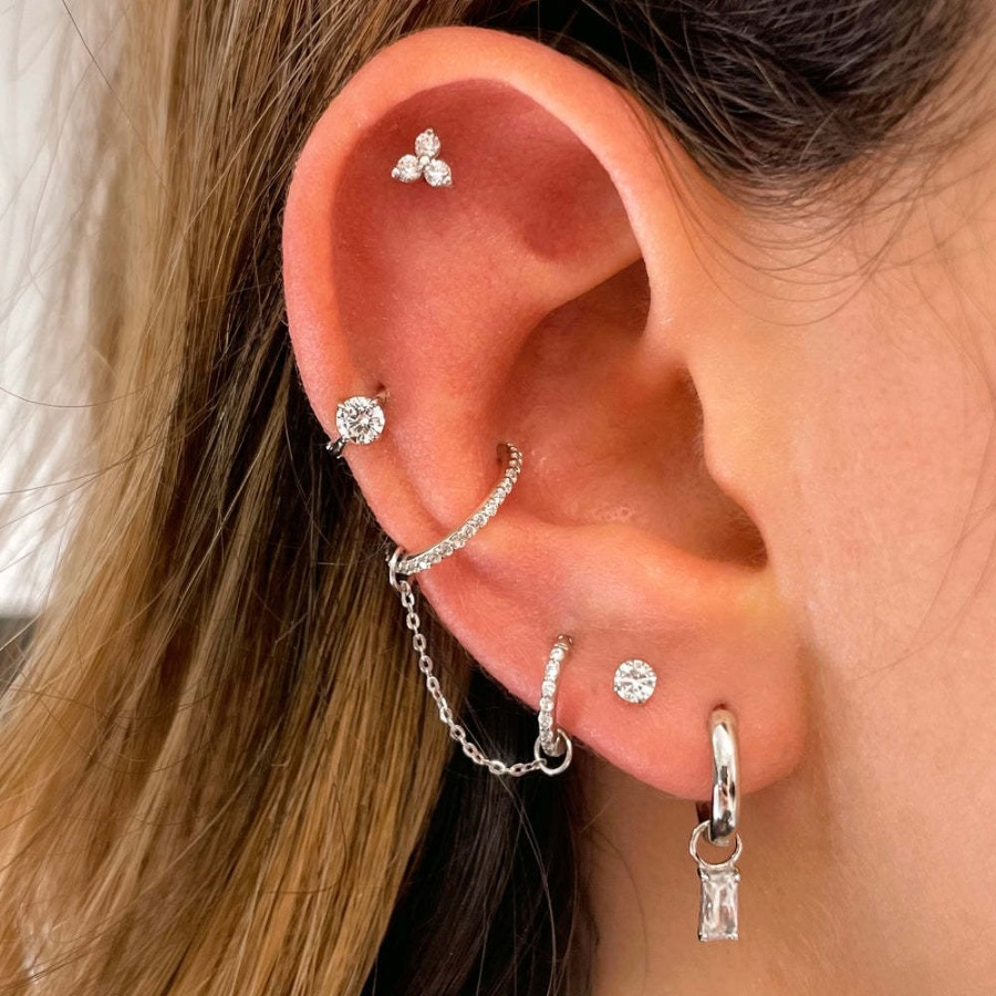 1set Anting-anting dan Rantai  - Body Jewelry Europe ulasan dan harga