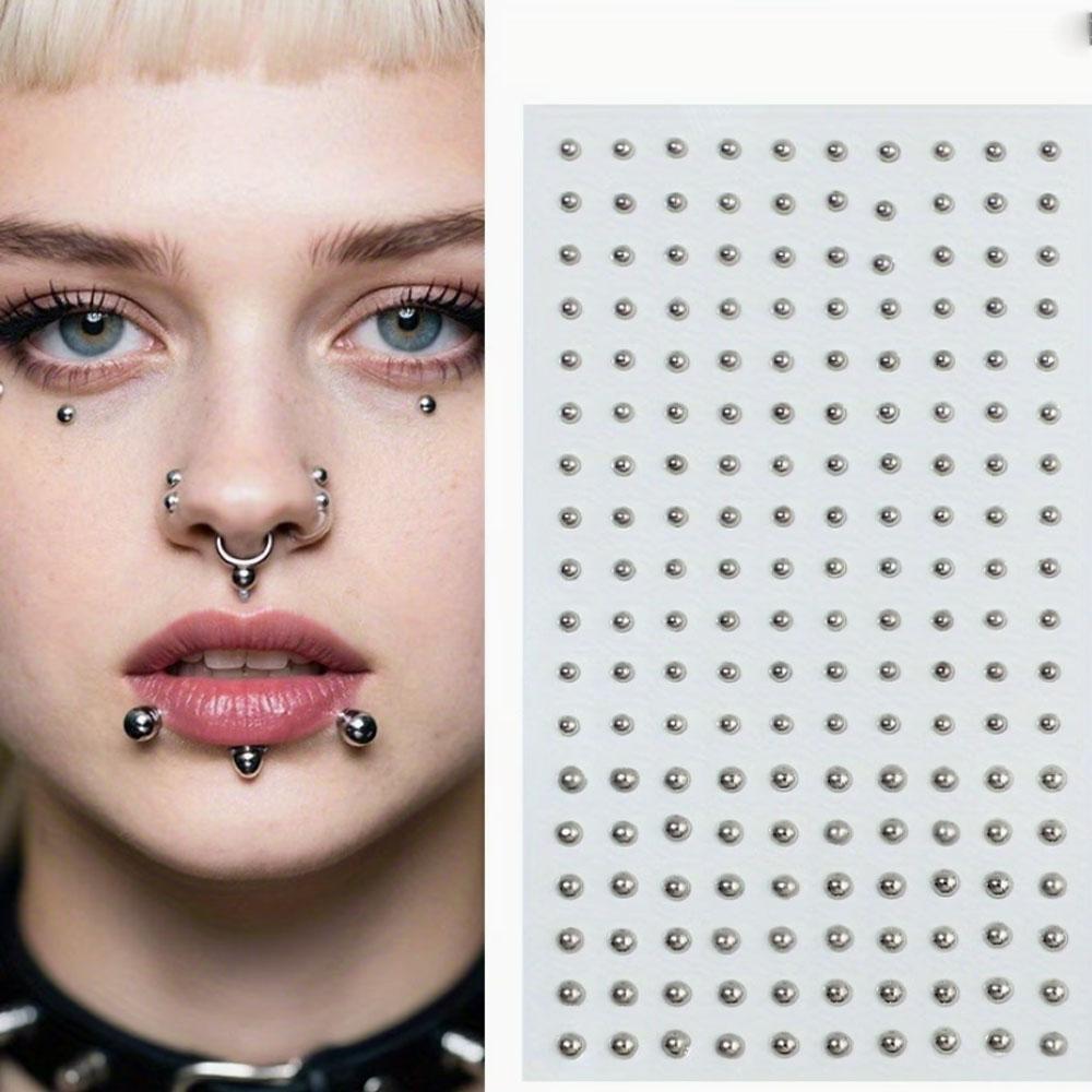 58-180pcs Set Stiker Kuku Bibi - Body Jewelry Nose Ring ulasan dan harga