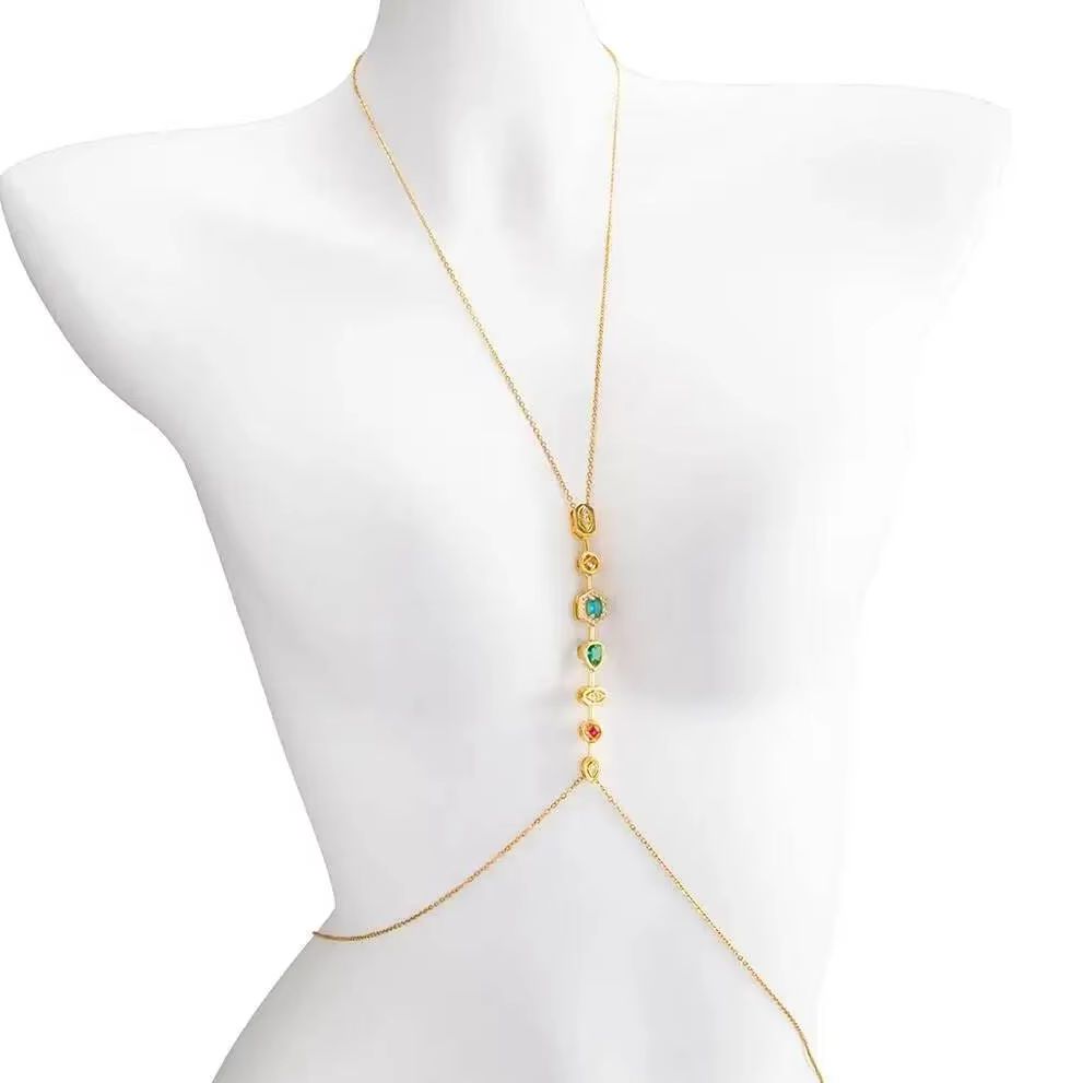 PuRui Rantai Dada Baja Tahan K - Body Jewelry Waist Chains ulasan dan harga