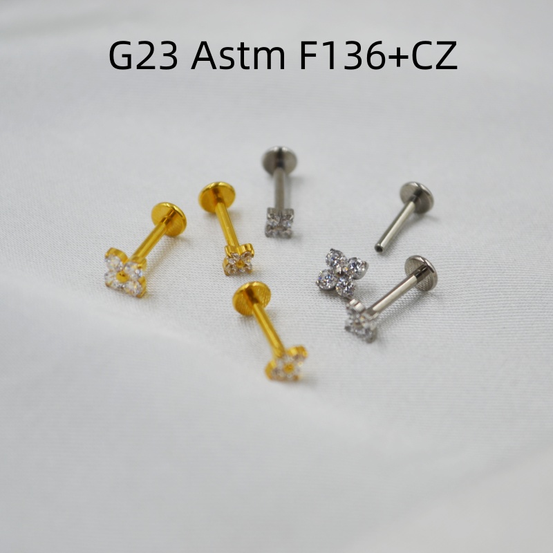 10 Buah Perhiasan Tubuh 16G X  - Rook Curved Barbell ulasan dan harga